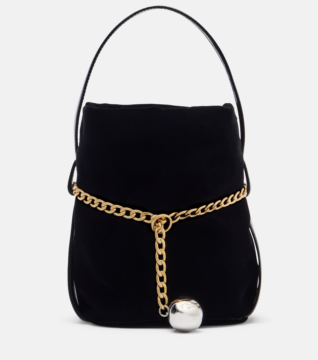 Prada Petit Sac Noir velvet bucket bag | Prada
