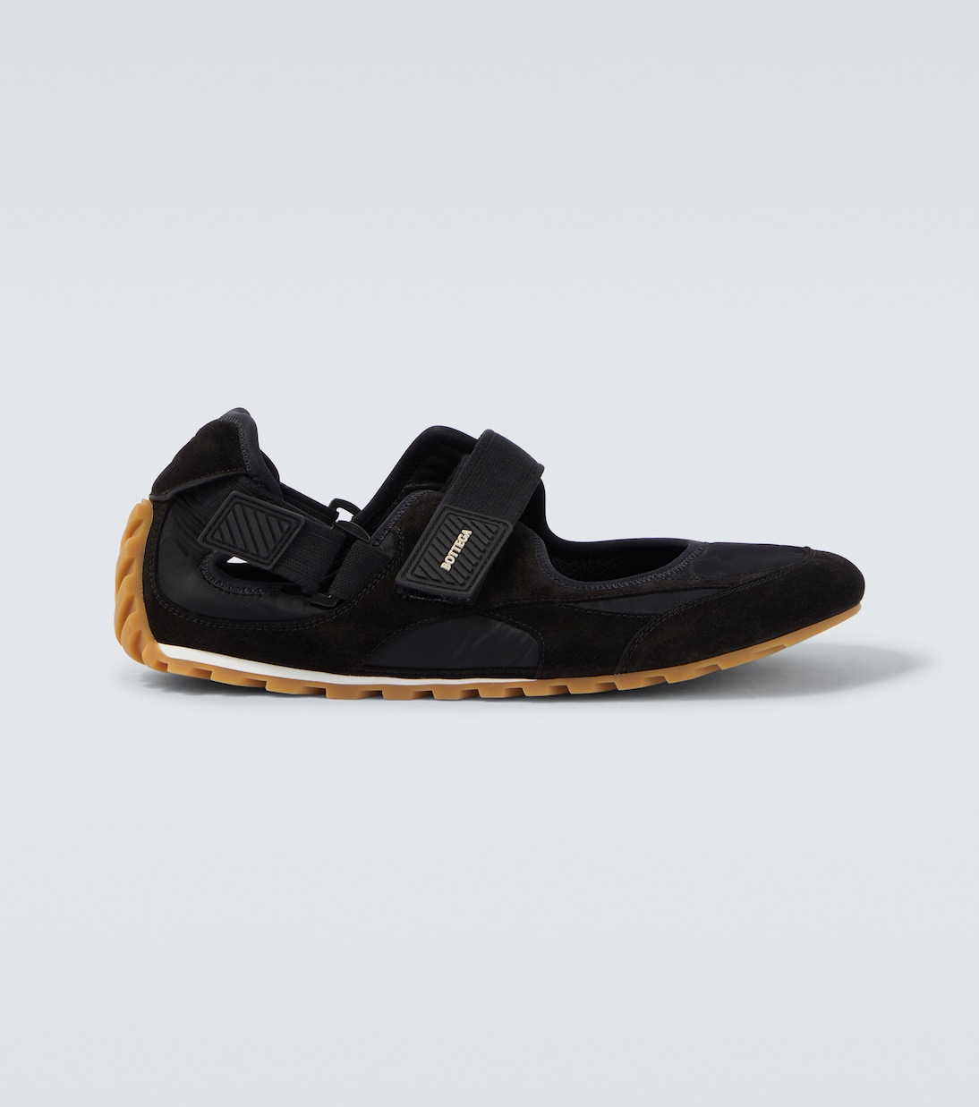 Orbit Flash suede-trimmed sneakers | Bottega Veneta