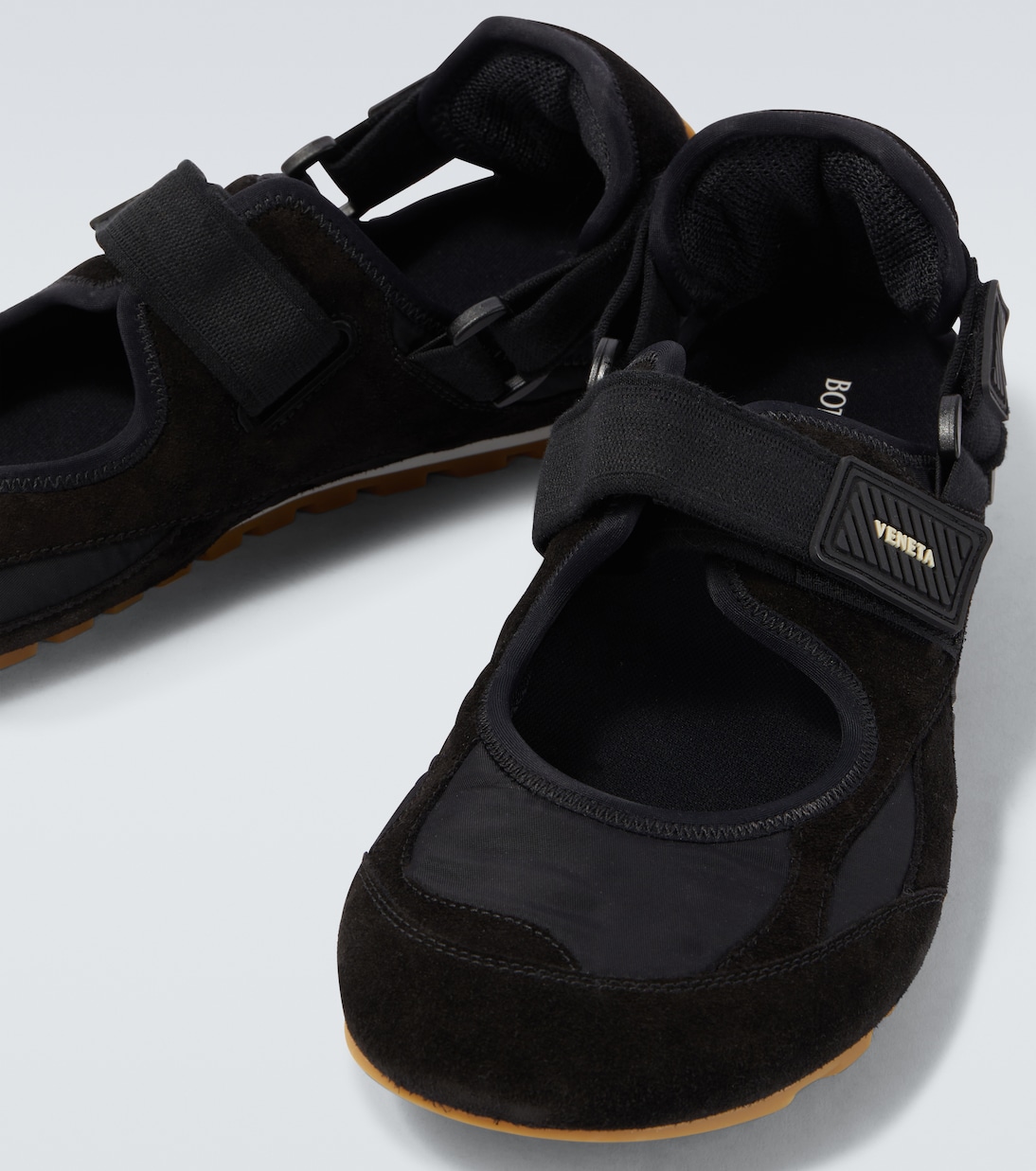 Orbit Flash suede-trimmed sneakers | Bottega Veneta