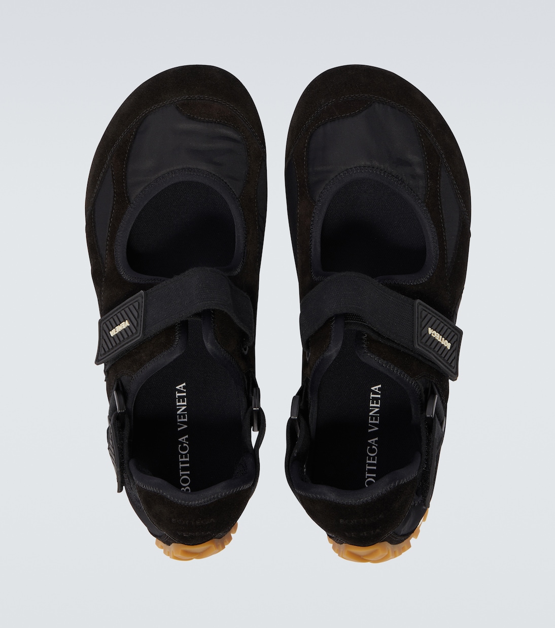 Orbit Flash suede-trimmed sneakers | Bottega Veneta