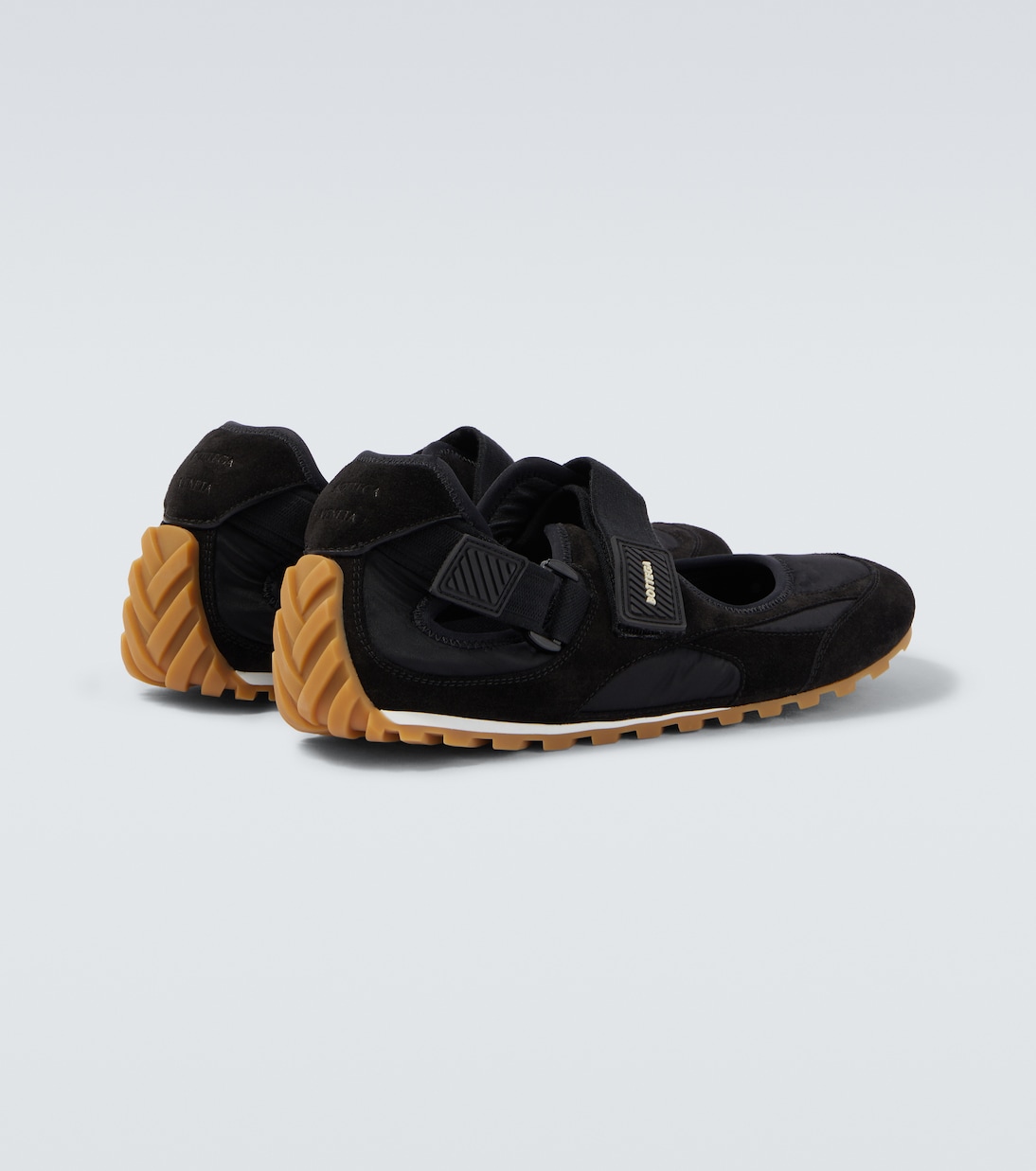 Orbit Flash suede-trimmed sneakers | Bottega Veneta