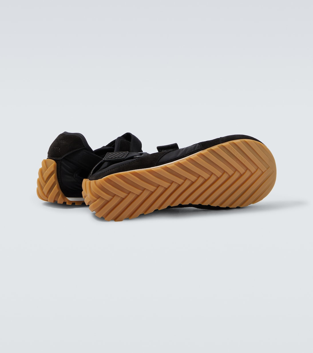 Orbit Flash suede-trimmed sneakers | Bottega Veneta