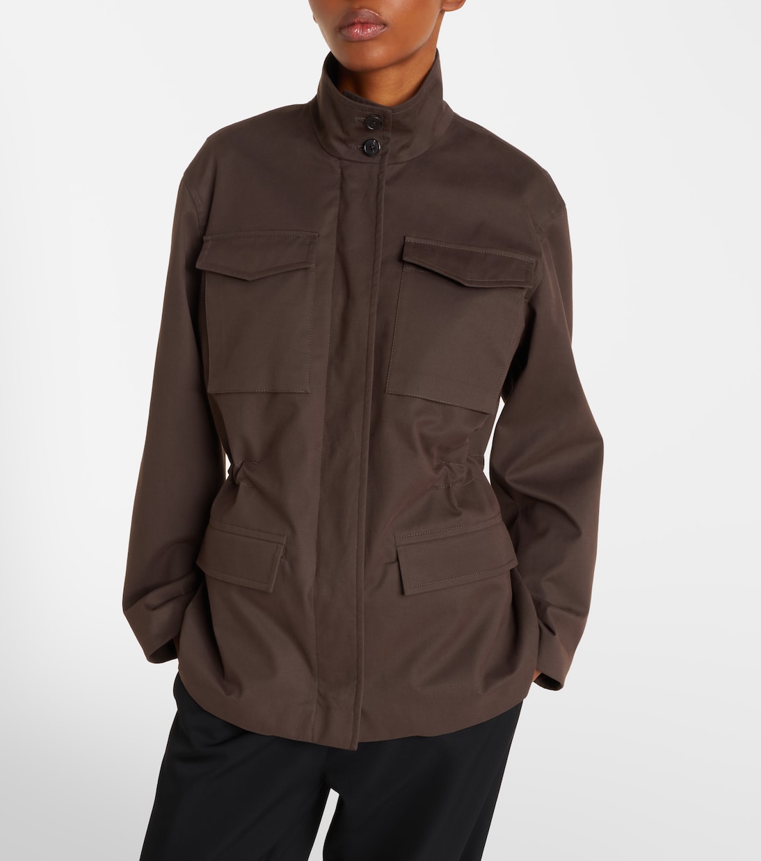 Floriane cotton and cashmere field jacket | The Row