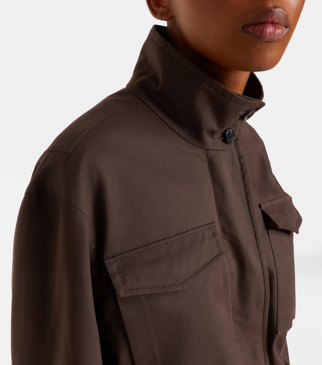Floriane cotton and cashmere field jacket | The Row