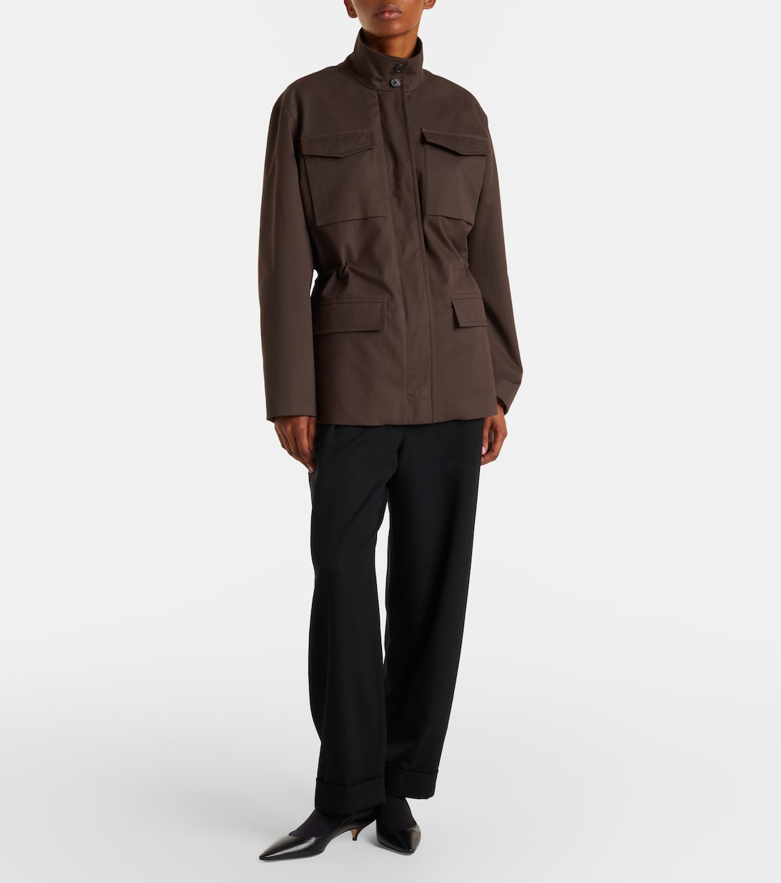 Floriane cotton and cashmere field jacket | The Row