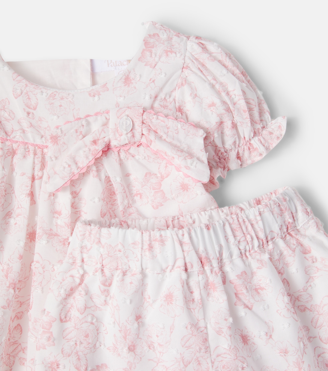 Baby floral cotton shirt and shorts set | Patachou