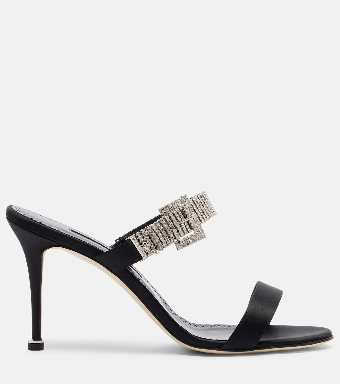 Sandalen Fibolta 90 aus Satin mit Kristallen | Manolo Blahnik