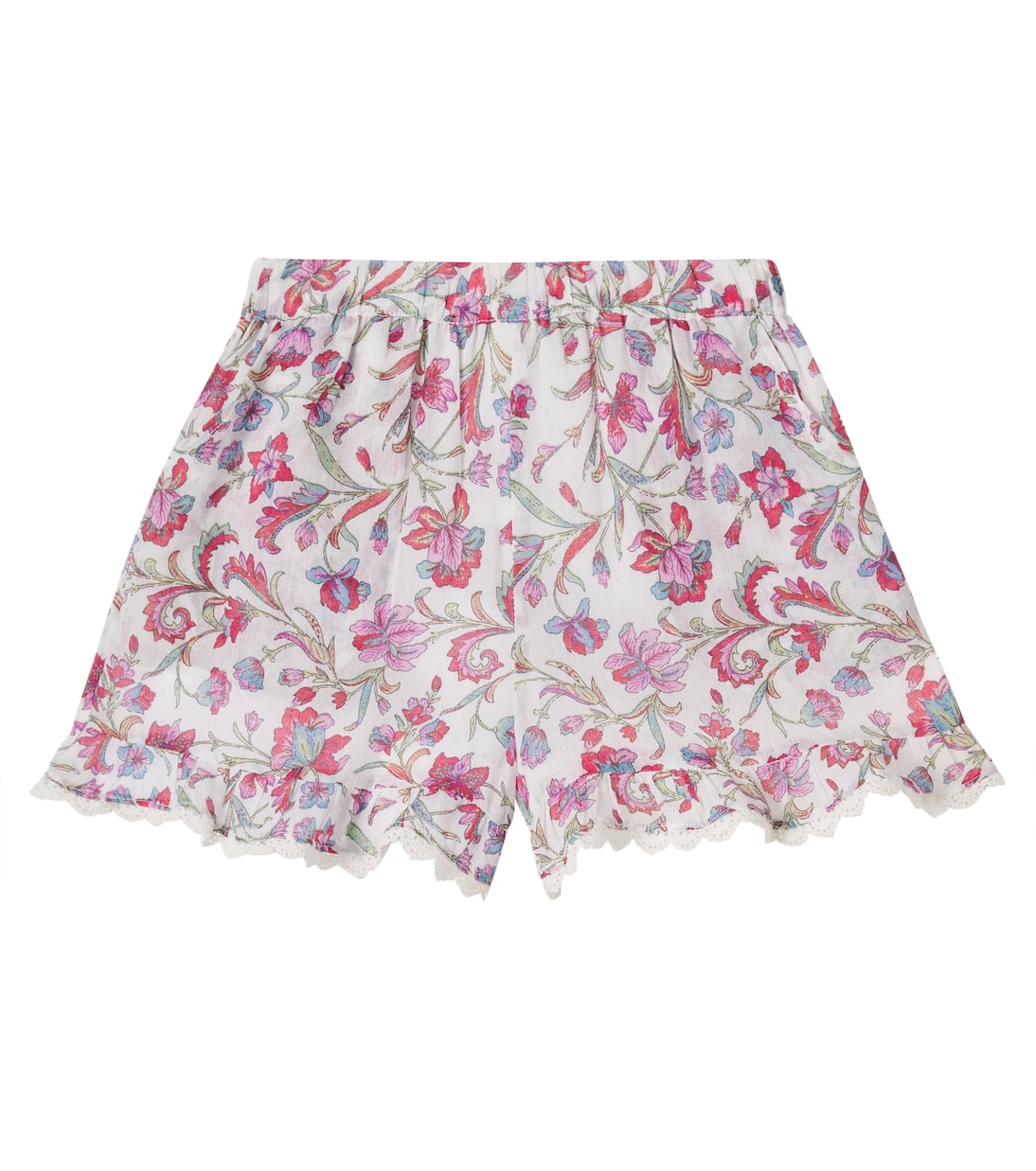Vallal floral ruffled cotton shorts | Louise Misha