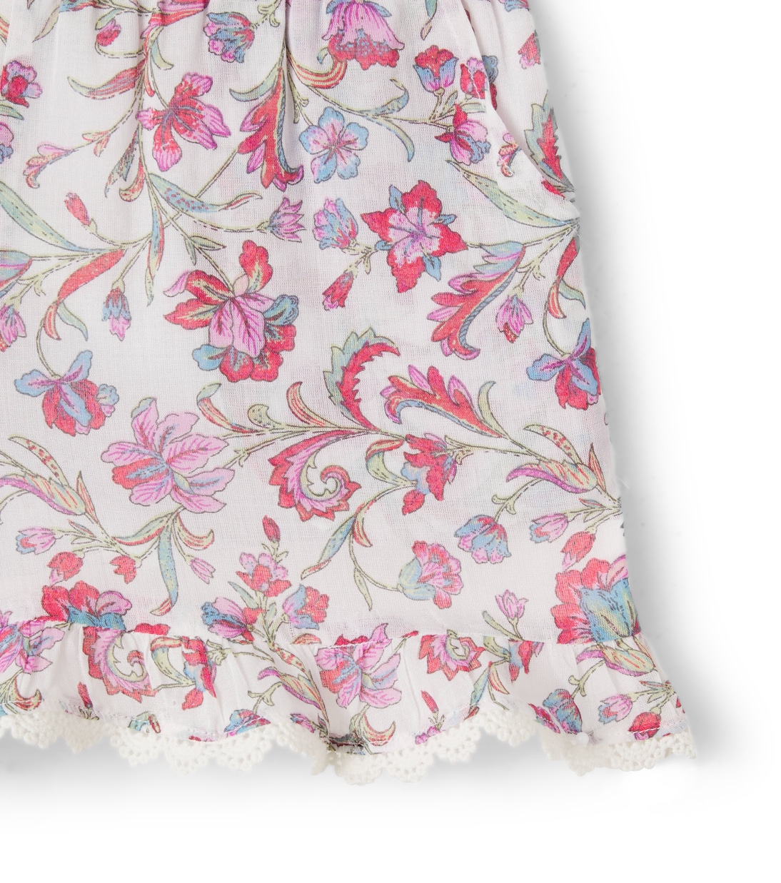 Vallal floral ruffled cotton shorts | Louise Misha