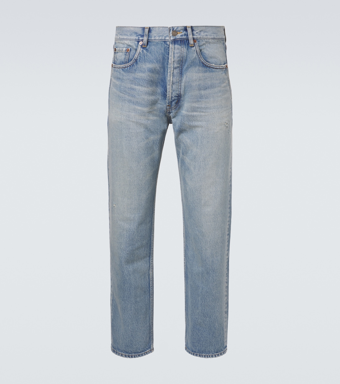 Distressed straight jeans | Saint Laurent