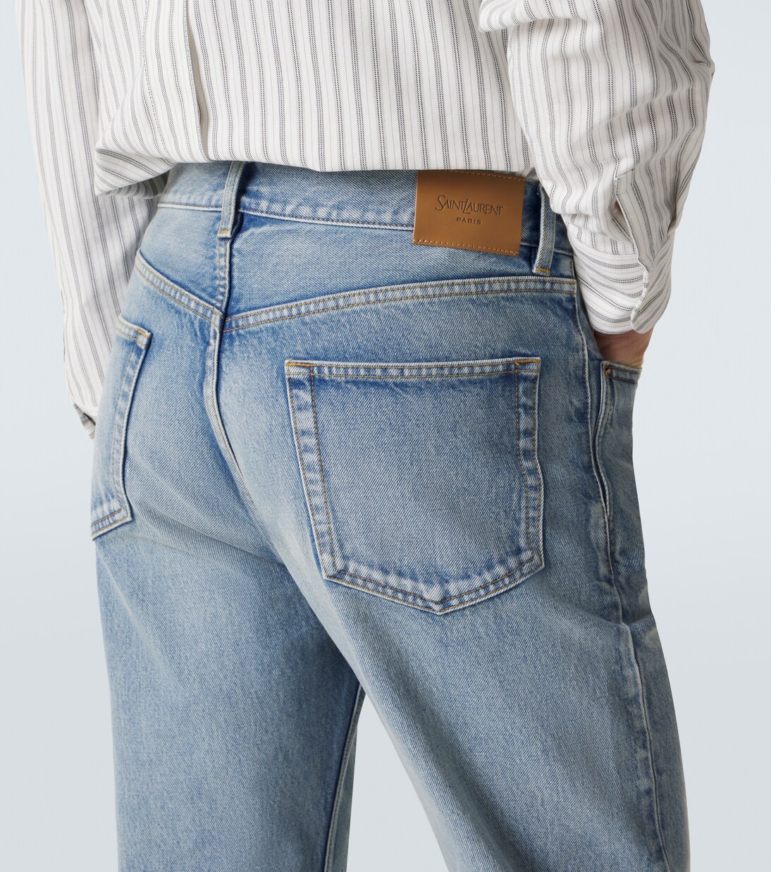 Distressed straight jeans | Saint Laurent