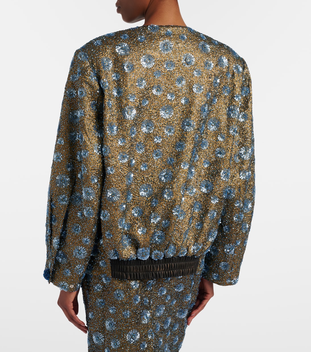 Floral sequined oversized jacket | Jacques Wei