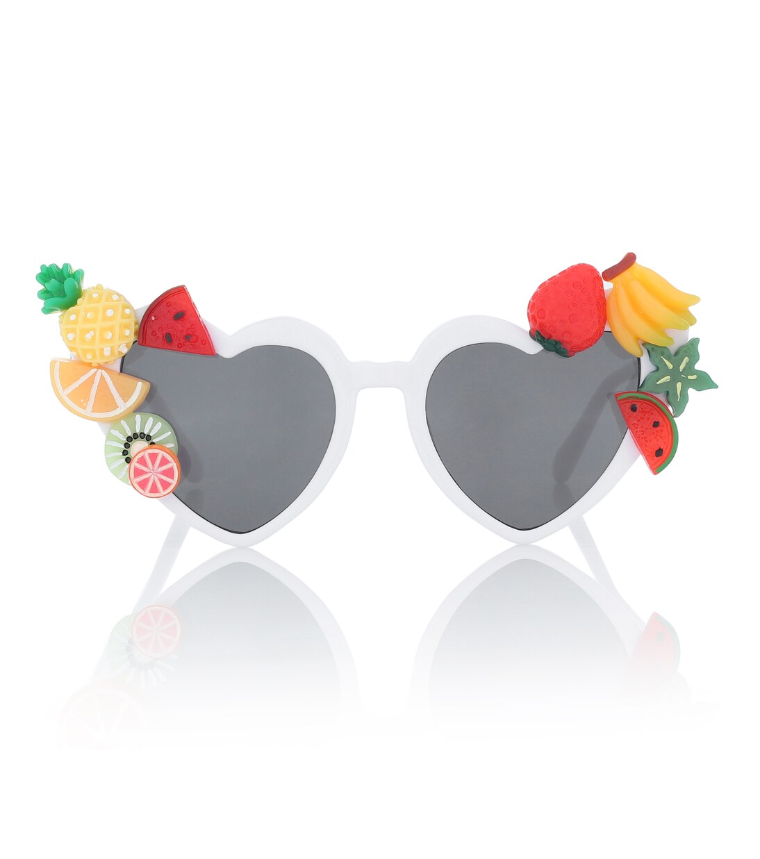 Embellished heart-shaped sunglasses | Monnalisa