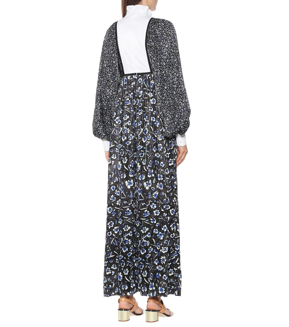 Abito lungo a stampa in seta | Tory Burch