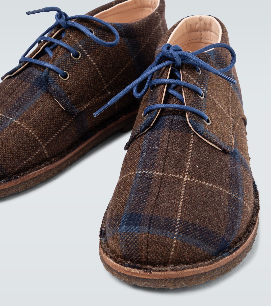 Checked derby shoes | Undercover
