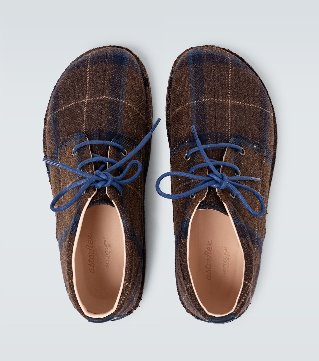 Checked derby shoes | Undercover