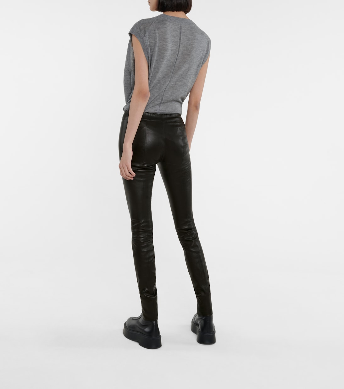 Legging Moto en cuir | The Row