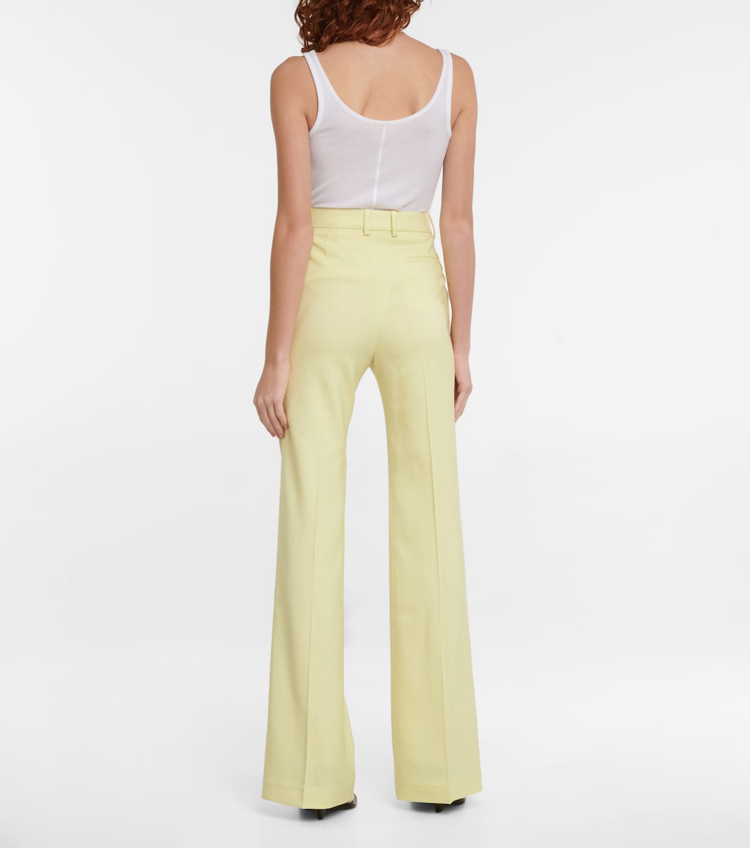 Pantalon évasé Tafira à taille mi-haute | Joseph