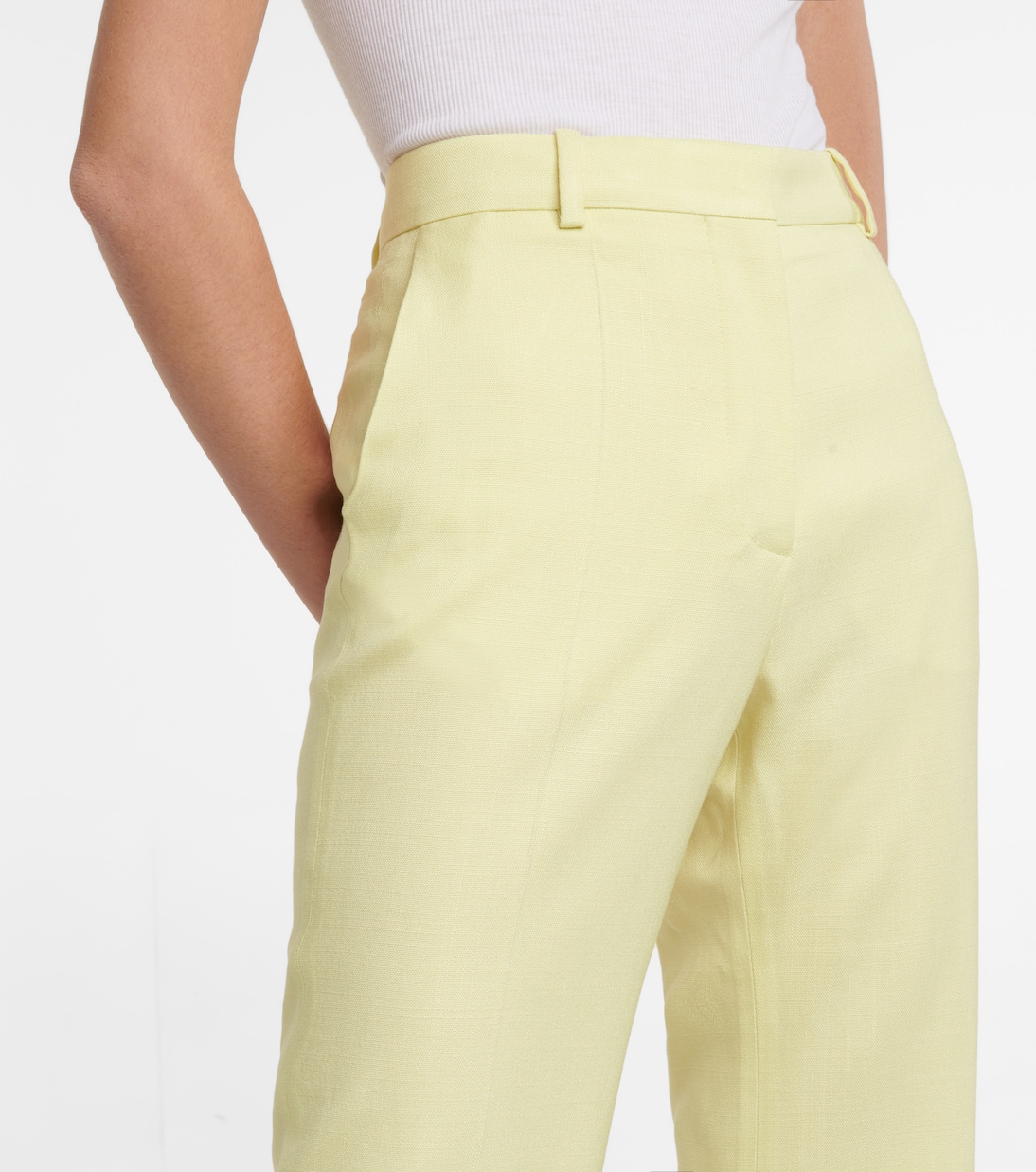 Pantalon évasé Tafira à taille mi-haute | Joseph