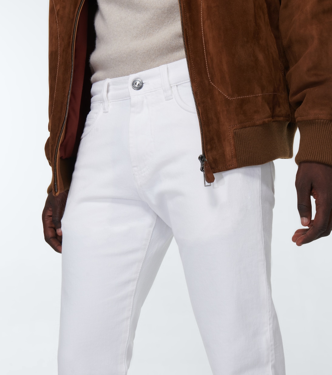 Quarona mid-rise slim jeans | Loro Piana