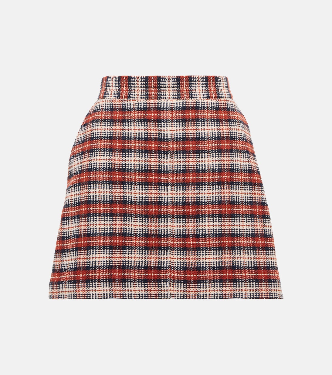 Checked cotton-blend miniskirt | See By Chloé