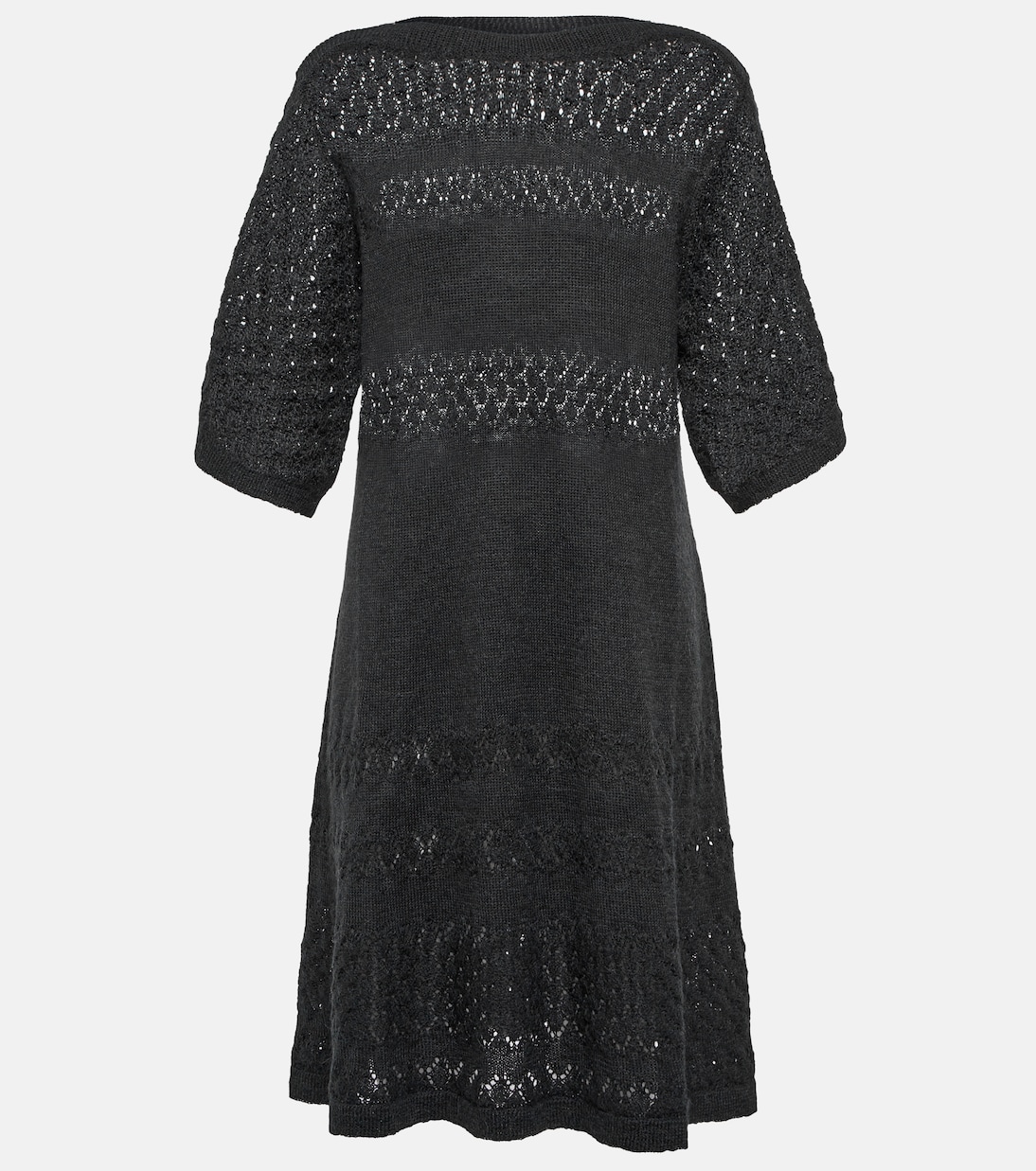 Open-knit alpaca wool-blend dress | See By Chloé