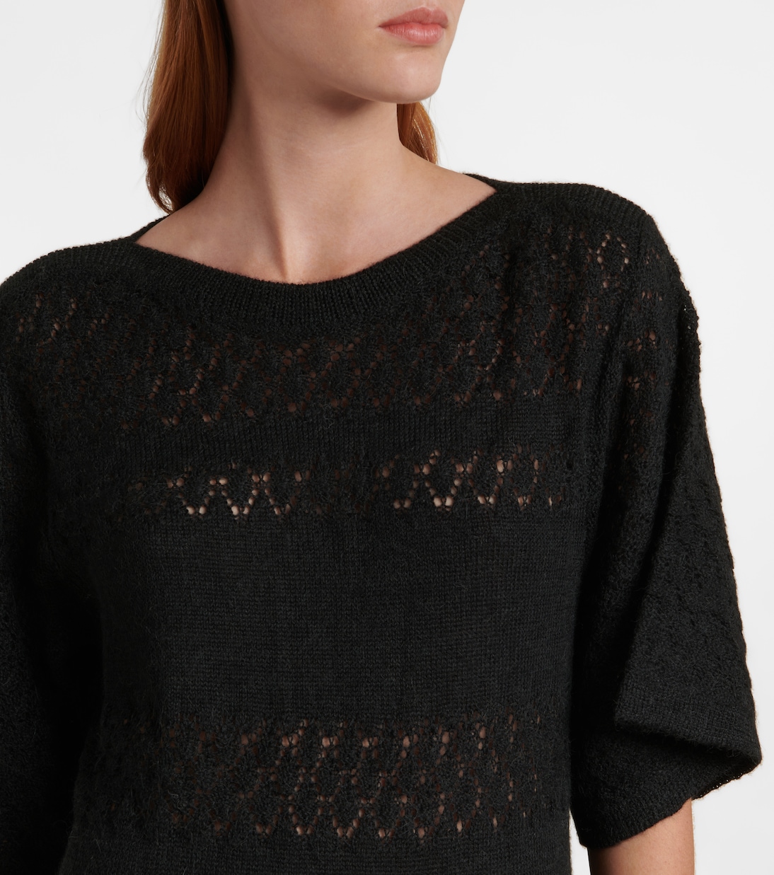Open-knit alpaca wool-blend dress | See By Chloé