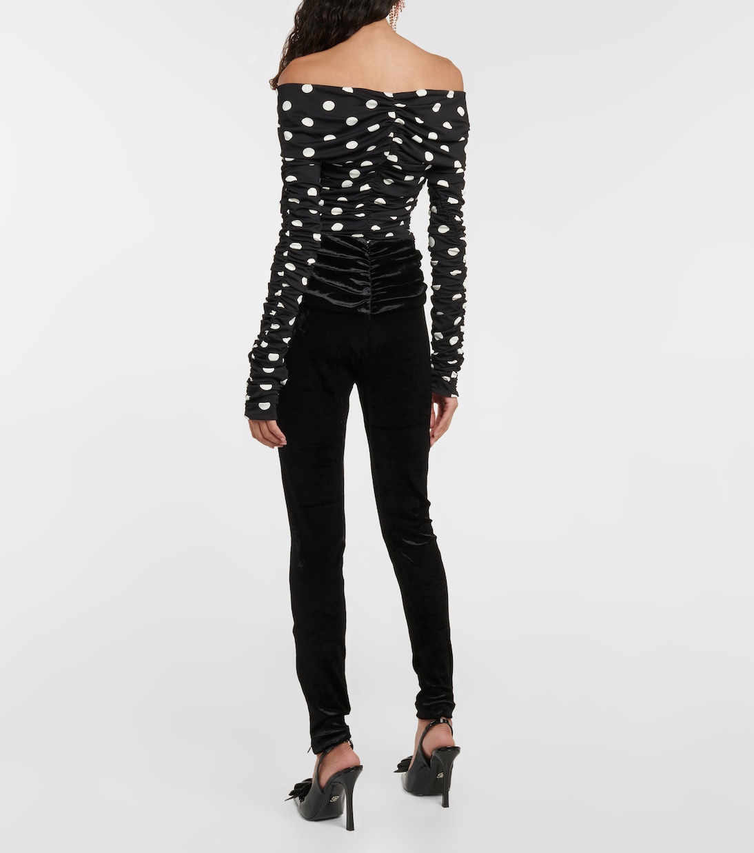 Legging en velours à fleurs | Magda Butrym