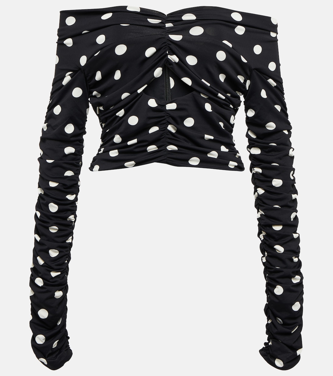 Top in cotone a pois con cut-out | Magda Butrym