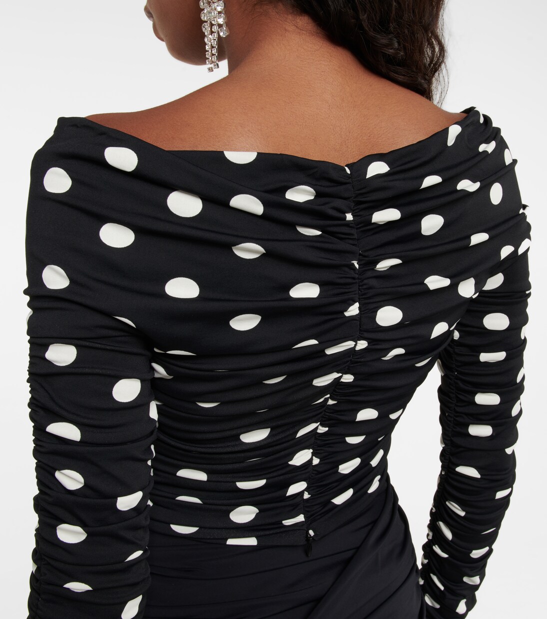Top in cotone a pois con cut-out | Magda Butrym