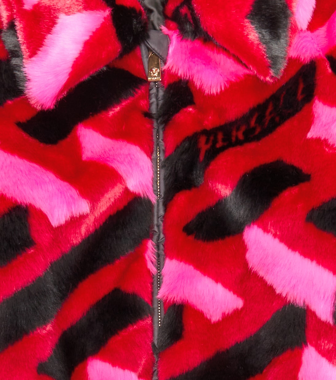 La Greca faux fur jacket | Versace Kids