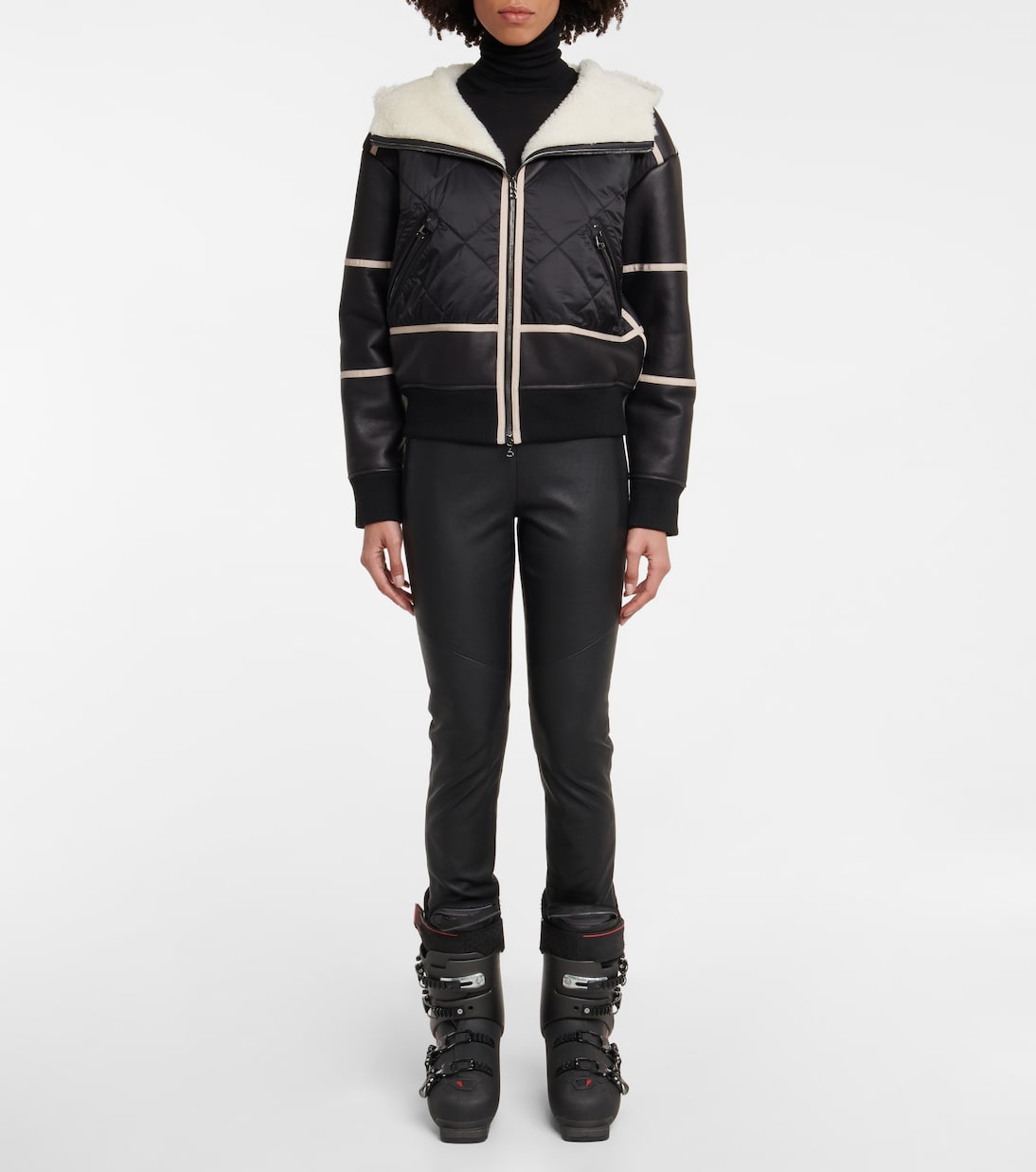 Skijacke Lomi mit Leder | Bogner