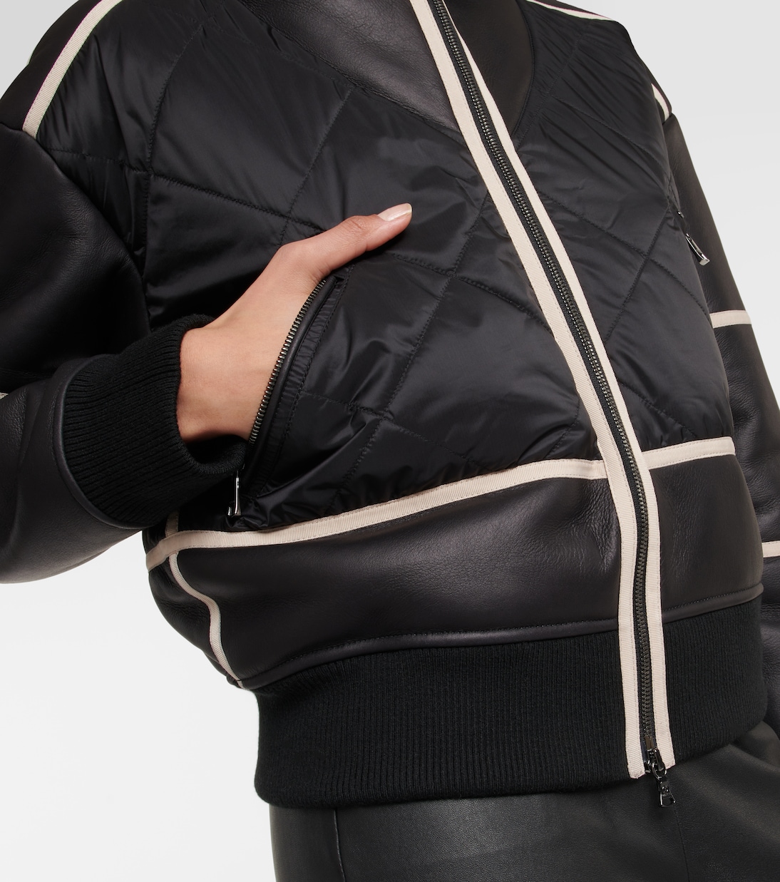 Skijacke Lomi mit Leder | Bogner