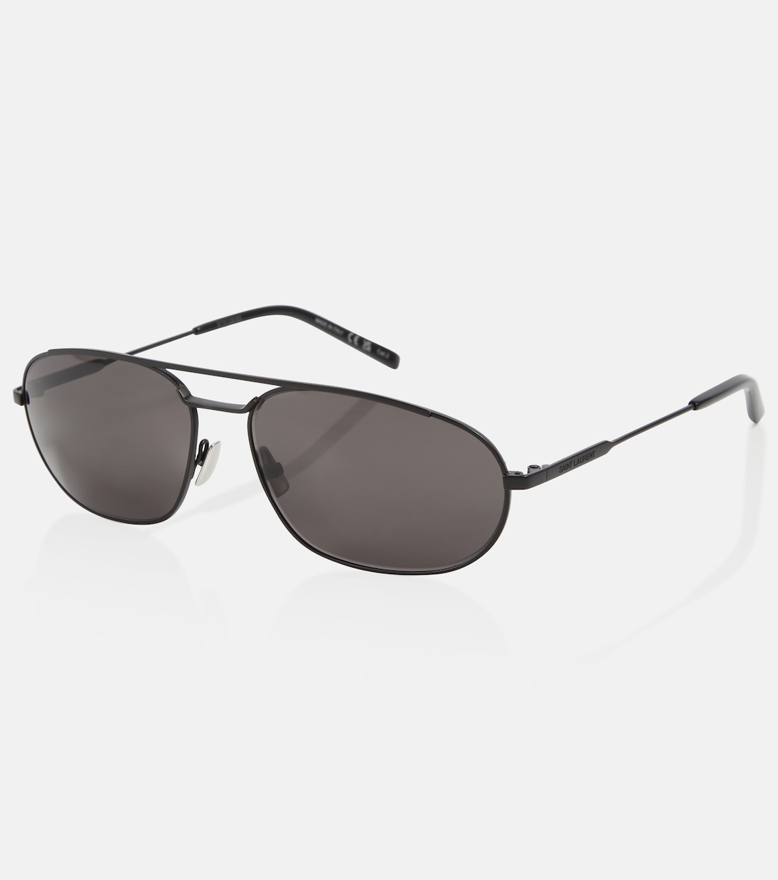 Occhiali da sole ovali in metallo | Saint Laurent