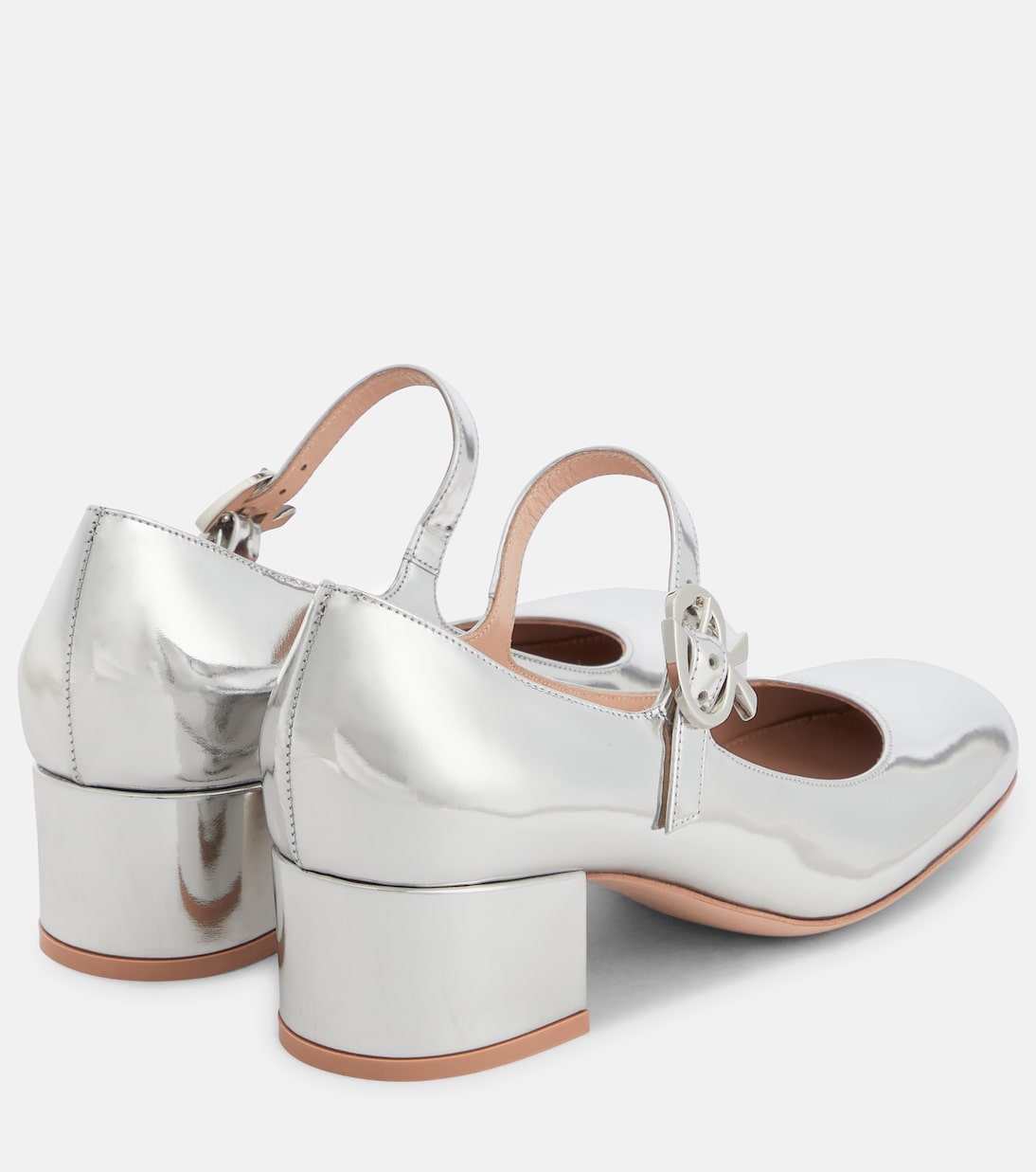 Pumps Mary Jane in pelle metallizzata | Gianvito Rossi