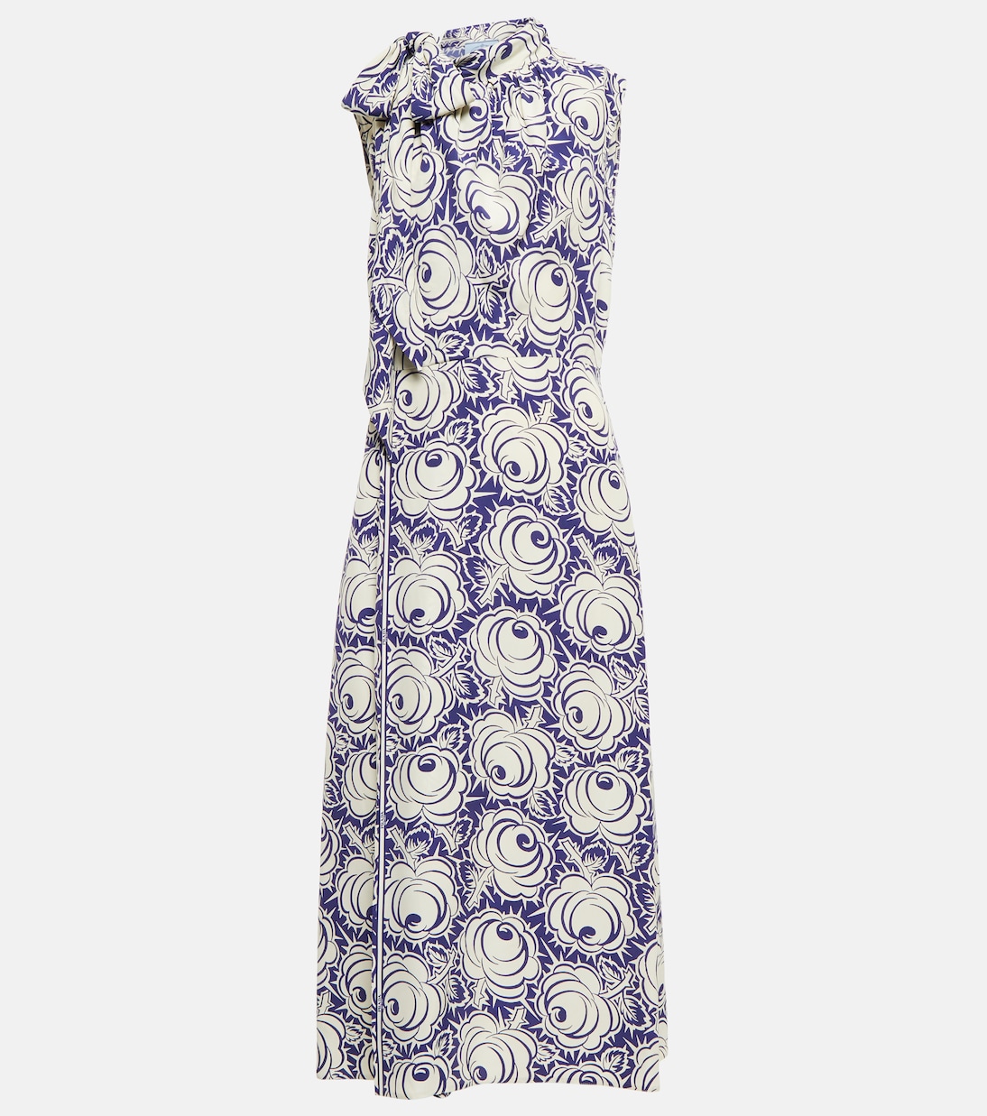 Robe midi imprimée | Prada