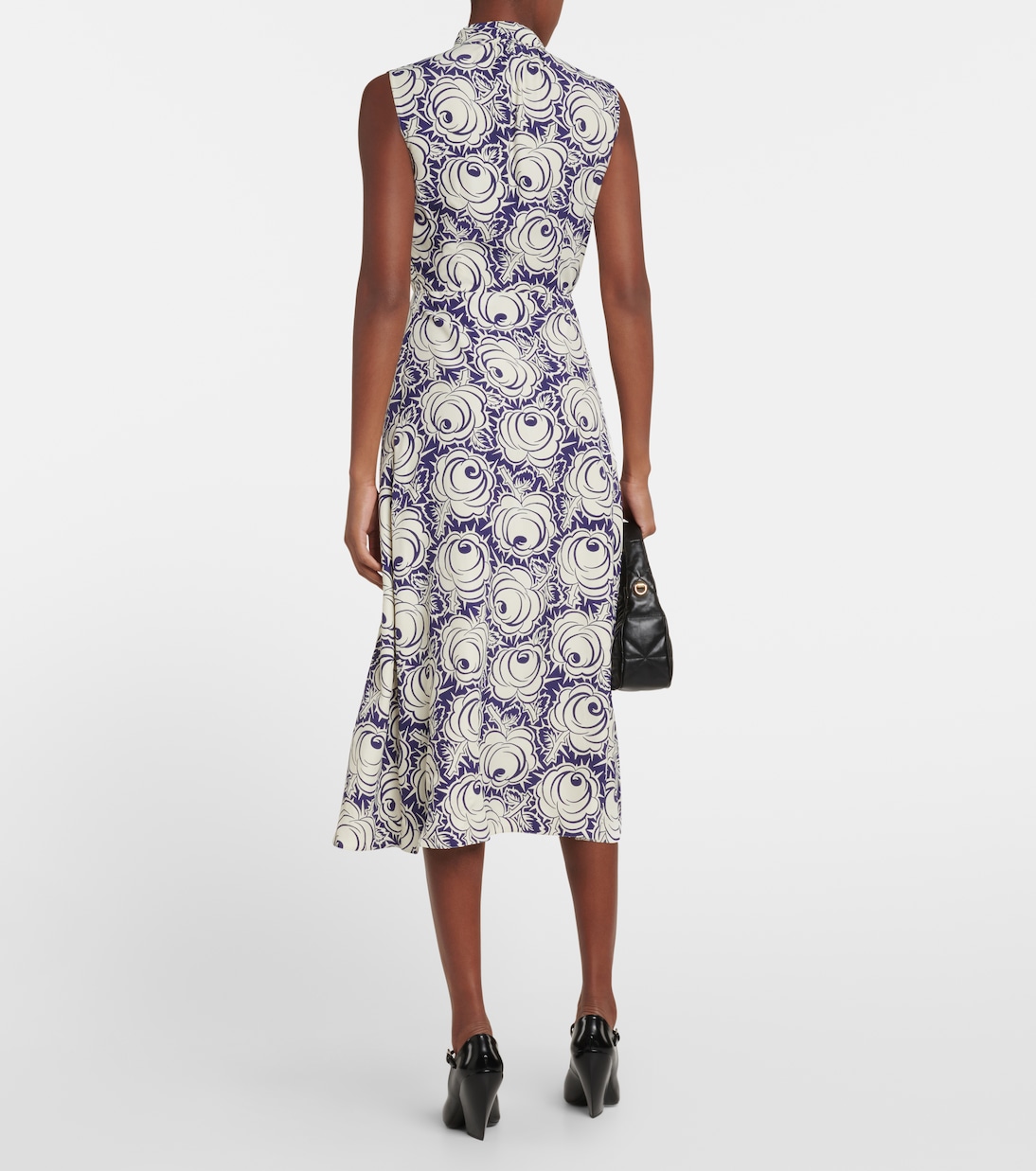 Robe midi imprimée | Prada