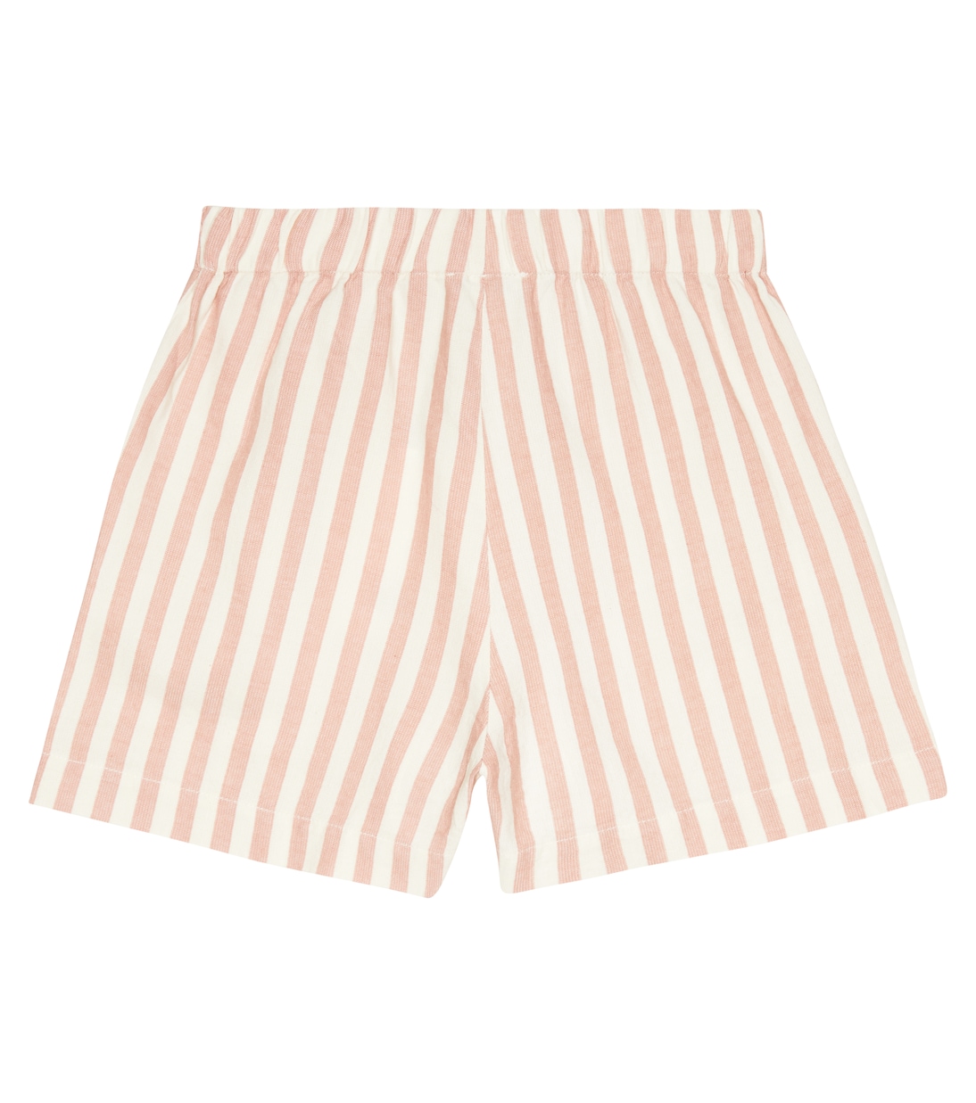 Shorts Ambra de algodón y lino a rayas | The New Society