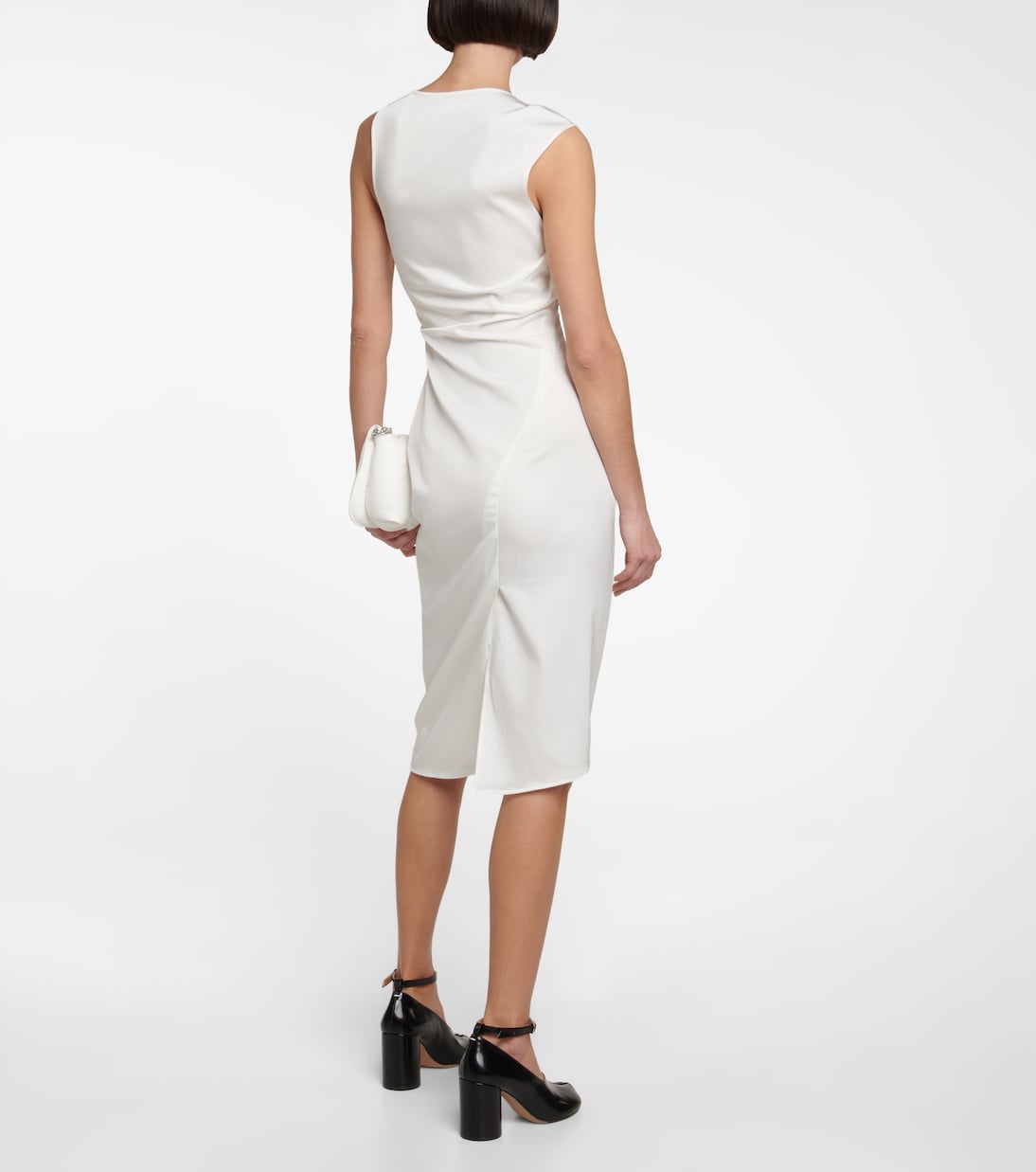 Vestido midi de novia estampado | Jacques Wei