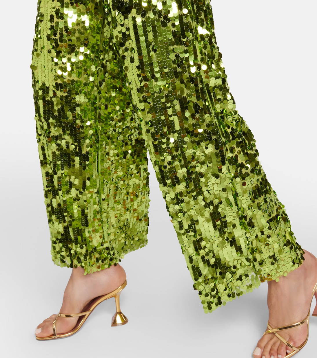 Pantaloni a gamba larga con paillettes | Oséree
