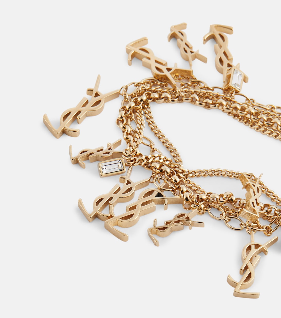 Bracciale Saint Laurent con charm Monogram Cassandre per stile giovane e trendy