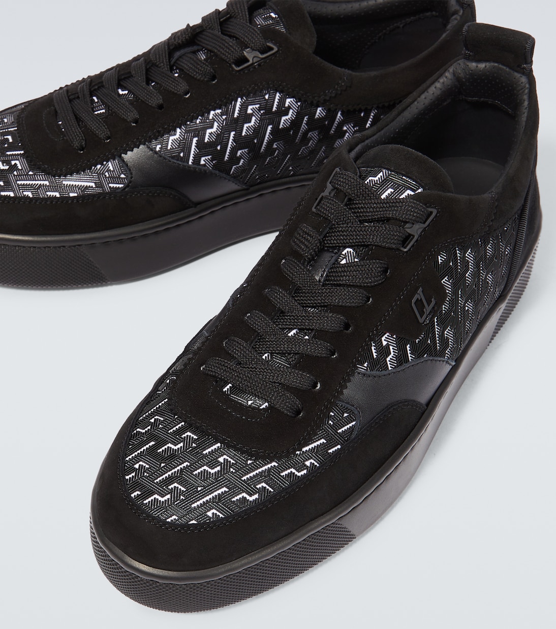 Low top black red bottoms sales