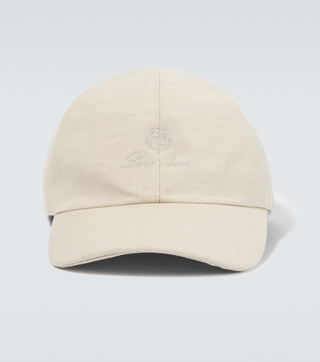 Gorra de algodón y lino con logo | Loro Piana