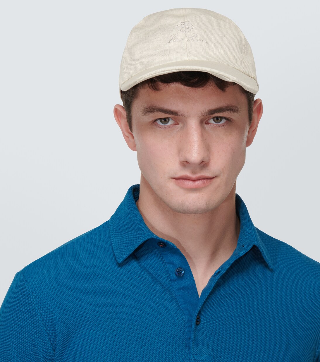 Gorra de algodón y lino con logo | Loro Piana