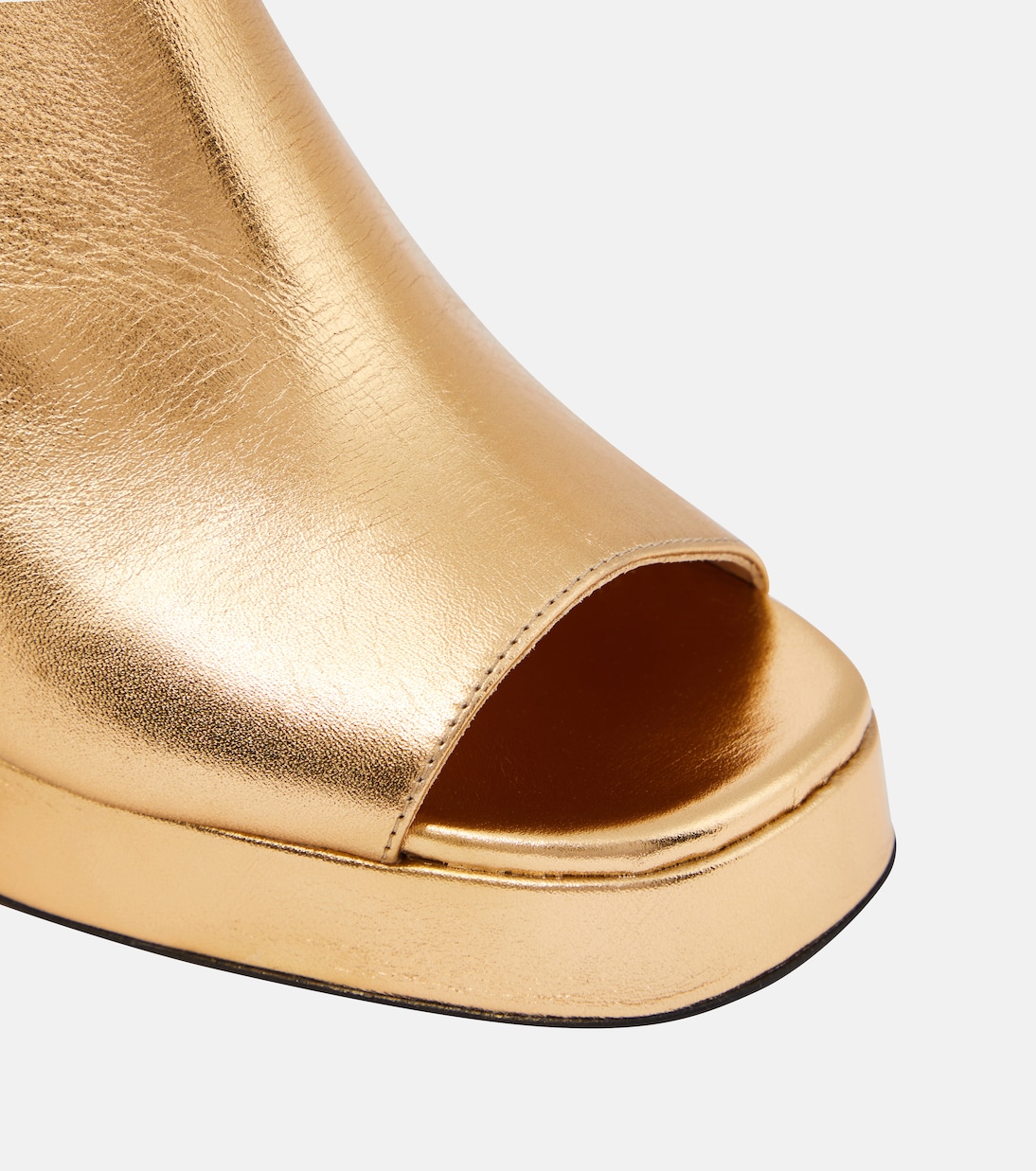Mules Alba 90 de piel con plataforma | Souliers Martinez