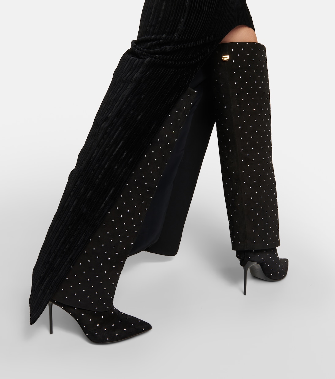 Botas altas Ariel de ante adornadas | Balmain