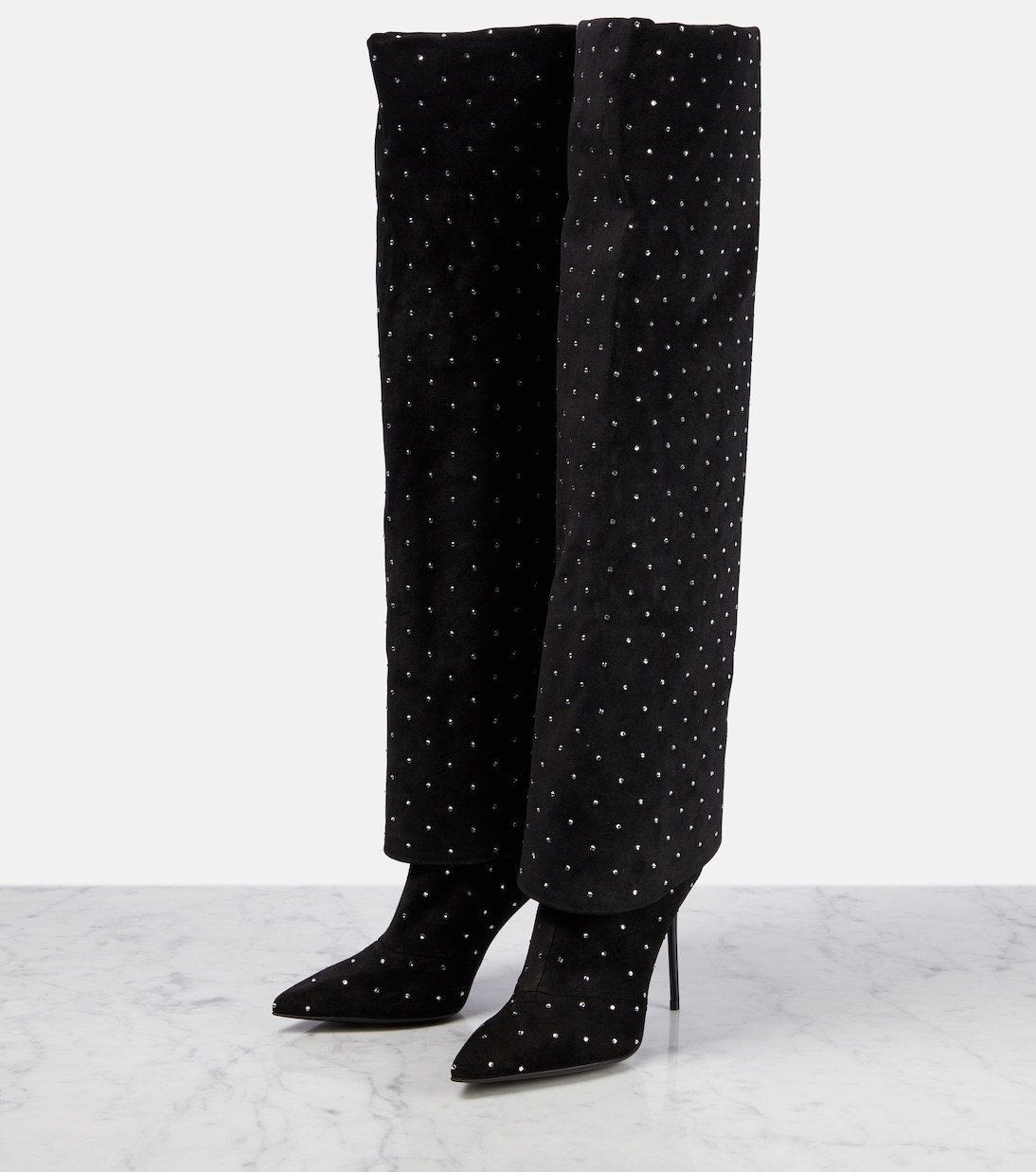 Botas altas Ariel de ante adornadas | Balmain
