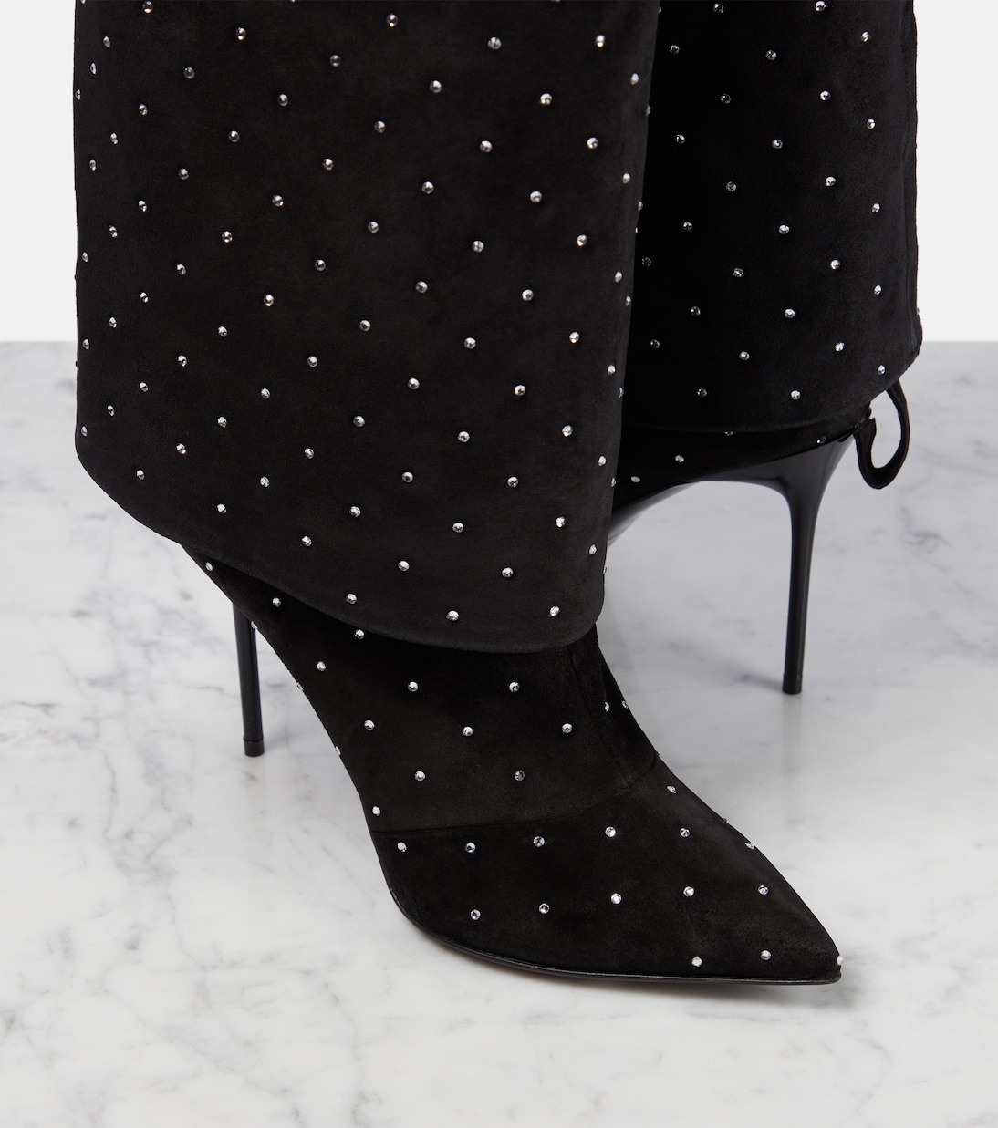 Botas altas Ariel de ante adornadas | Balmain