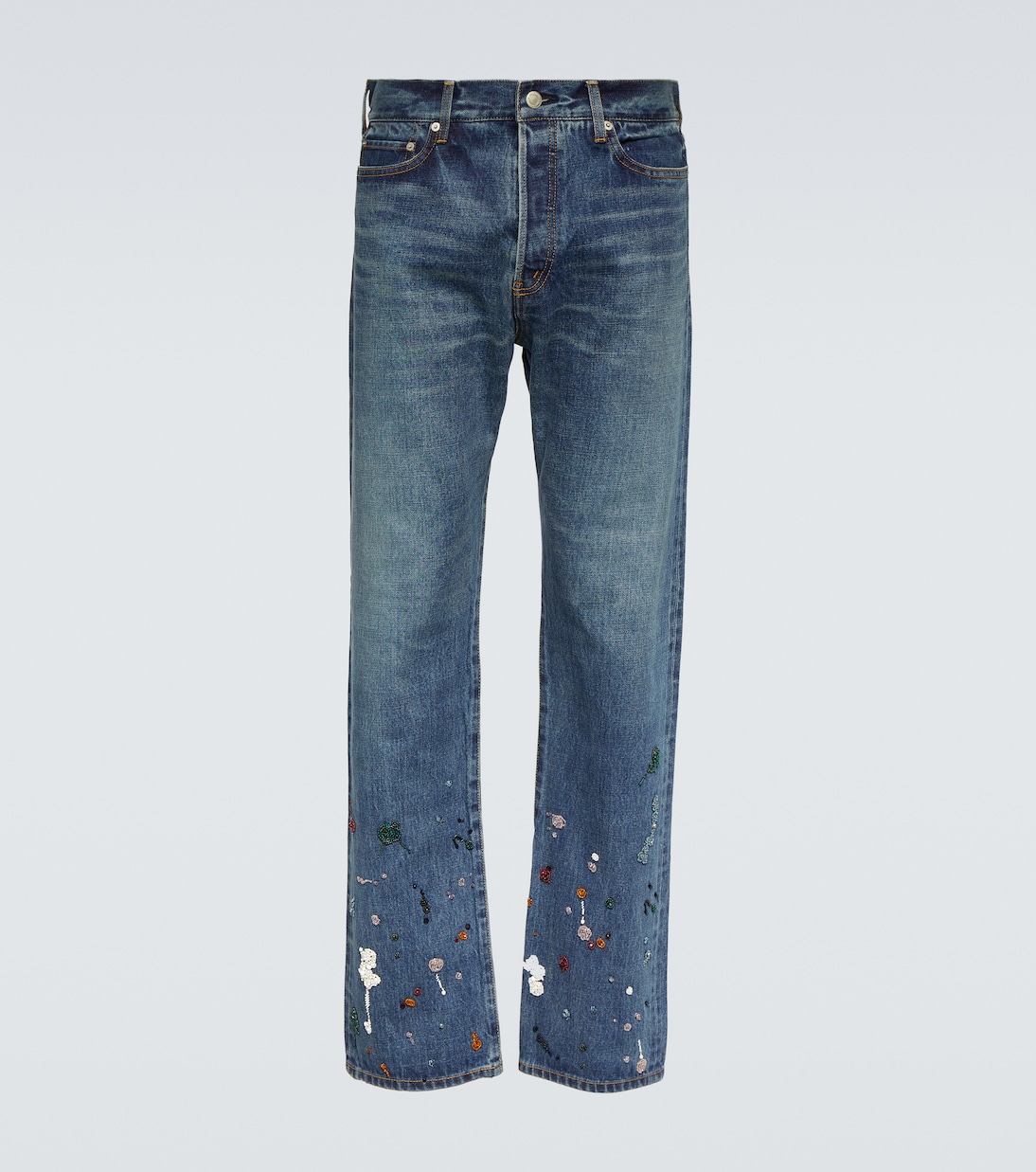 Jeans rectos con cuentas | Undercover