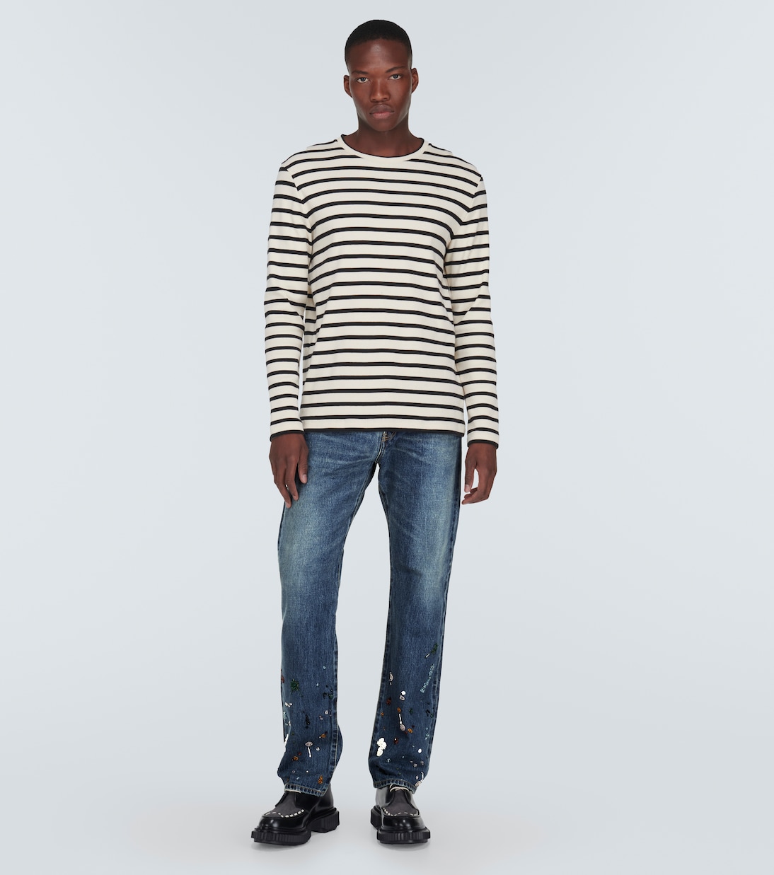 Jeans rectos con cuentas | Undercover